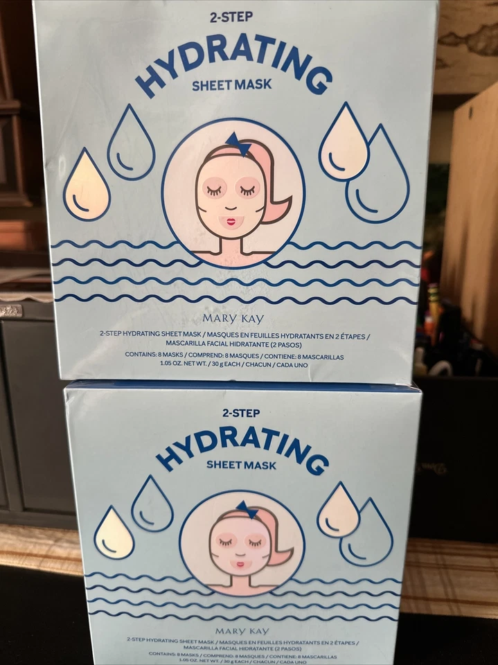 Mary Kay Hydrating Sheet Mask  2 Boxes UNUSED IN BOX 2 Step - Image 1 of 1