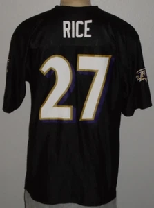 Ray Rice #27 Baltimore Ravens Team NFL Black Football Jersey Men XL - Picture 1 of 7