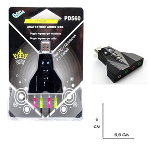 Adattatore usb cuffie a schede audio esterne per laptop e desktop |  Acquisti Online su eBay