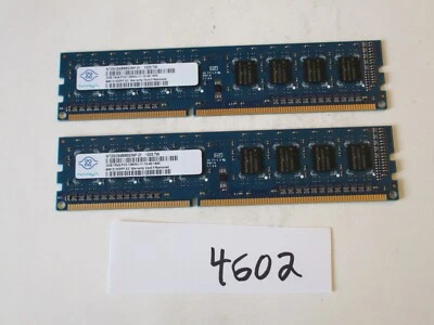 Nanya NT2GC64B88G0NF-DI 2x2Gb=4Gb PC3-12800 1600Mhz DDR3 Desktop Memory RAM 4602 - Image 1 of 2