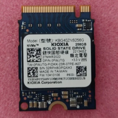 Toshiba KIOXIA BG4 512 GB 256 GB N M.2 2230 SSD For Surface Pro 7+ 8 Steam Deck - Image 1 of 4