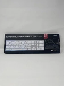 Macally Wireless Bluetooth Keyboard with Numeric Keypad, Multi Device ACEBTKEYA - Picture 1 of 5