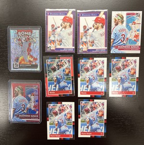 2022 2023 Donruss Bryce Harper  Lot of 10 Diamond Kings Bomb Squad 84 Retro