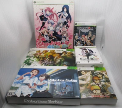 XBOX360 Steins;Gate , Chaos;Head Noa , Robotics Limited 6Games Set Japan 5pb - Image 1 of 4