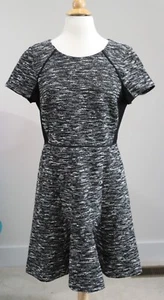 New J CREW Black A-Line Tweed Dress Sz 8 - Picture 1 of 2
