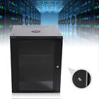 4U/6U/9U/15U Wall Mount Network Server Data Cabinet Enclosure Rack Glass Door US