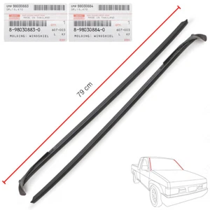 Fits Isuzu D-Max Hi-Lander 2003 08 10 L+R Front Windshield Reveal Molding Seal - Picture 1 of 9