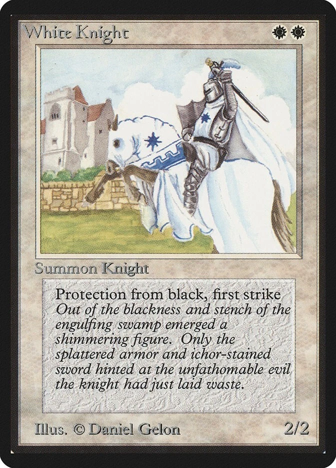 MTG White Knight Beta Magic the Gathering - Image 1 of 1