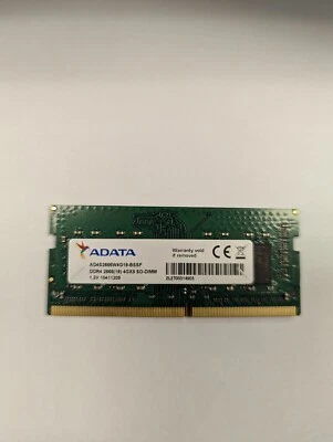 ADATA 4GB DDR4 2666MHz 4Gx8 SODIMM 260-Pin DRAM Memory AD4S2666W4G19-BSSF - Image 1 of 2