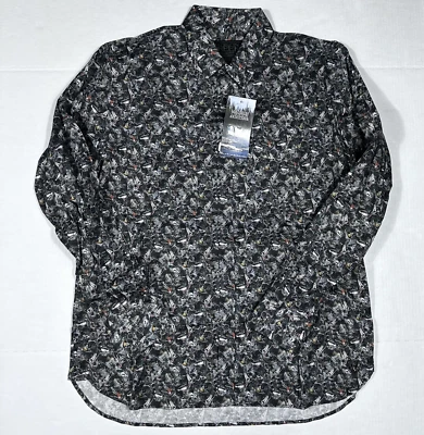 $125 New MADISON CREEK Blue Ridge Men's Size Large L Duck Print L/S Button Front - Image 1 of 4