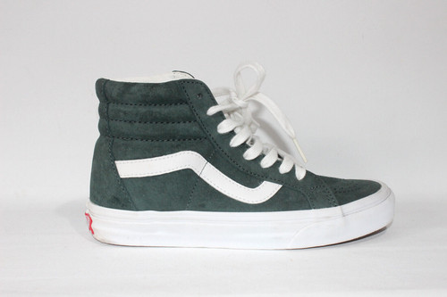 Vans Hi Tops Scarpe da Ginnastica UK3.5 Verde Scamosciato Sneakers Unisex