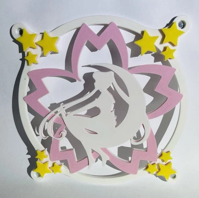 Sailor Moon PC Fan Cover – Magnetisch, 3D-Druck Sakura Edition - Bild 1 von 3