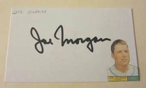 Joe Morgan Autographed Signed 3X5 Index Card MLB Baseball Cleveland Indians - Picture 1 of 3