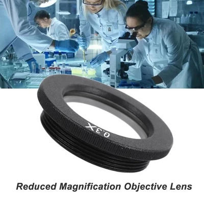 ］Optical Objective Lens Monocular Microscope Auxiliary Lens Reduced - Image 1 of 4