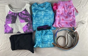 7 Piece Girls Casual Long Sleeve Shirt, Belts & Pants Clothing Lot Size S 6-7 - Picture 1 of 13