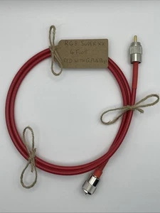 RG8 Super XX 30 stóp CB Patch Wykonana ręcznie (kabel CB o szalonej jakości :) Wysoki PWR - Zdjęcie 1 z 6