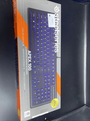 SteelSeries Apex 100 Gaming Keyboard Blue LED Backlit - Image 1 of 4