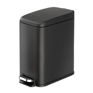 1.3 Gallon / 5 Liter Bathroom Trash Can with Lid, Small Stainless Steel Garba... - Picture 1 of 8