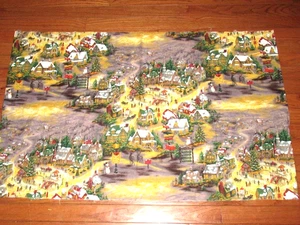 VTG 42X26 RJR FABRICS "OLD FASHIONED CHRISTMAS" COTTON FABRIC QUILT CRAFT - Picture 1 of 2