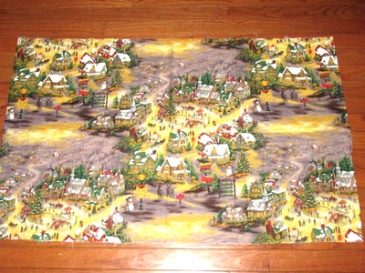 VTG 42X26 RJR FABRICS "OLD FASHIONED CHRISTMAS" COTTON FABRIC QUILT CRAFT - Image 1 of 2