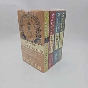 J.R.R. Tolkien 4-Book Boxed Set: the Hobbit and the Lord of the Rings - Photo 1/4