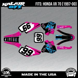 Graphics Kit for HONDA XR70 (1997-2000) XR 70 Division-magenta - Picture 1 of 4