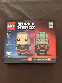 2017 SDCC Exclusive Lego 41496 Brickheadz Supergirl & Martian Manhunter -Sealed 