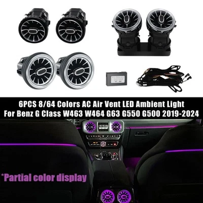 Ambient Light For Mercedes Benz G-Class W463 G500 G550 2019+ AC Vent LED 6PCS* - Image 1 of 4