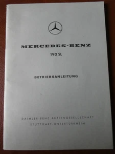 original 1968 MERCEDES BENZ 190 SL BEDIENUNGSANLEITUNG W 121  Betriebsanleitung - Bild 1 von 14