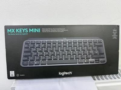 LOGITECH MX Keys Mini Wireless Keyboard - Graphite - New & Sealed - Image 1 of 3