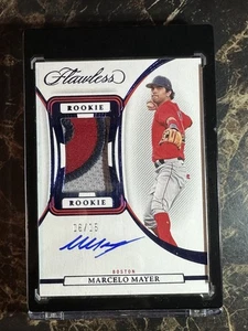 Marcelo Mayer 2023 Panini Flawless Rookie Patch Auto Blue Sapphire 06/15 RC  - Bild 1 von 2