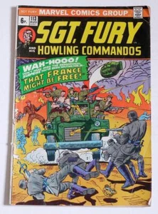 MARVEL COMICS ( SGT FURY AND HIS HOWLING COMMANDOS) # 113 (AUGUST 1973) 1 - Picture 1 of 13