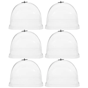 6 Pcs Garden Cloche Dome Plants Protection Cover Humidity Domes for - Picture 1 of 12