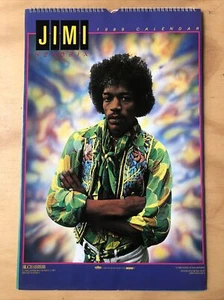 1989 Jimi Hendrix Wall Calendar Vintage Landmark Calendars 11 x 17” USED - Picture 1 of 7