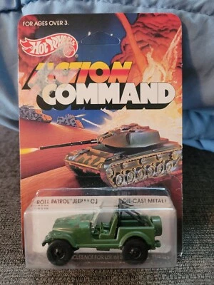 Vintage Hot Wheels 1984 Action Command "Roll Patrol Jeep" Carded. - Image 1 of 4