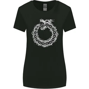 Dragon Symbol Fantasy Chinese Japanese Womens Wider Cut T-Shirt - Picture 1 of 19
