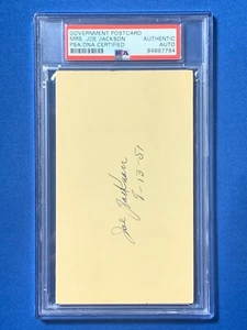 MRS SHOELESS JOE JACKSON Signed autographed postcard card Chicago White Sox PSA - Picture 1 of 3