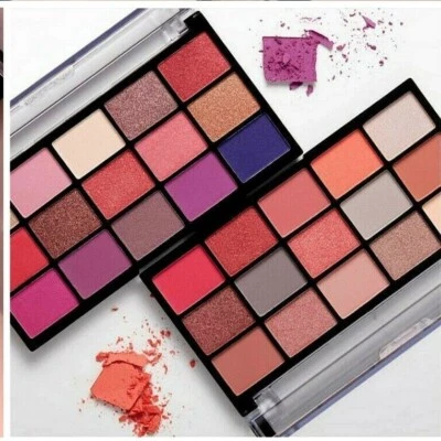 MUA 15 Shade Pro Eyeshadow Palette Nude Neutral Smoky Warm Cool Matte Shimmer - Image 1 of 3