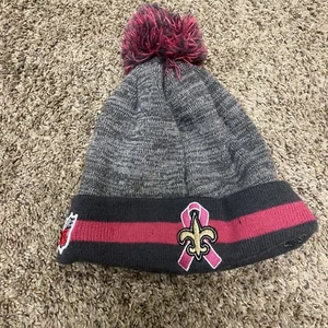 New Or leans Saints Breast Cancer New Era Beanie Winter Hat - Picture 1 of 4
