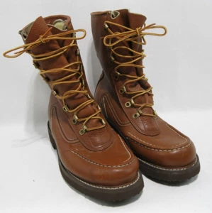 Permacounter Brown Combat Boots Size 8  E Neoprene Outsoles - Picture 1 of 13