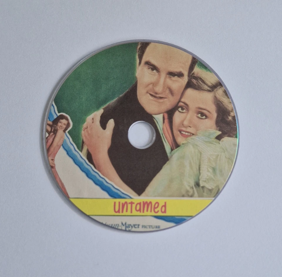 UNTAMED 1929 DVD PUBLIC DOMAIN FILM JOAN CRAWFORD, ROBERT MONTGOMERY, GWEN LEE - Image 1 of 1