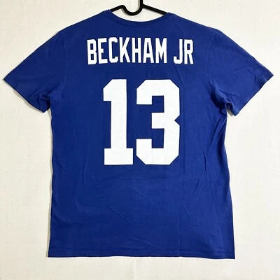 Camisa de fútbol americano New York Giants adulto grande azul blanco Odell Beckham Jr para hombre Foto 1 de 4