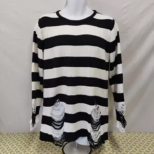 KILLSTAR Maglia Maglione Vestito Strappato Distressed Emo Gotico Halloween Krueger - Foto 1 di 13