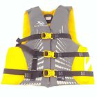 Stearns Life Vest Youth Ski Vest 50 90 Pounds 25 29 Chest Gray Yellow 5973