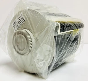 NUEVO Cartucho de Cinta GlobalMark No Reutilizable Tamaño 4”X100’ ~ Vinilo NEGRO B580 - Imagen 1 de 9