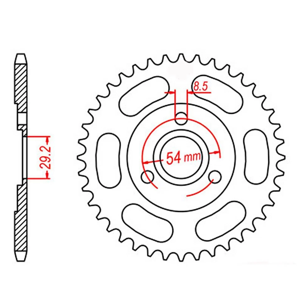 MTX Rear Sprocket 35T for Honda Z50R 1982-1999 >420  - Imagem 1 de 1