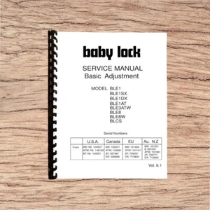 Brother BL101, BL450, BL5180, BL4-838D Service Manual Printed and Comb Bound - Picture 1 of 6