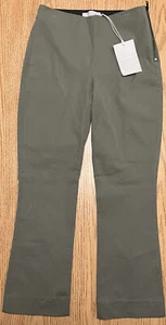 NWT Everlane The Side Zip Cotton Stretch Work Pant, Olive Green, 0 - Picture 1 of 5