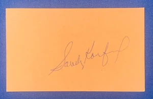 Sandy Koufax HOF Rare 1961 Autographed 3x5 Index Card Los Angeles Dodgers PSA - Picture 1 of 4