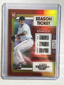 2022 GOLD Contenders Connor Seabold RC Rookie Optic Season Ticket /10 SSP - Picture 1 of 2